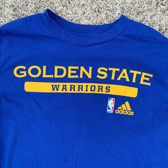 Adidas~NBA Golden State Warriors Tee~Blue - Picture 1 of 3